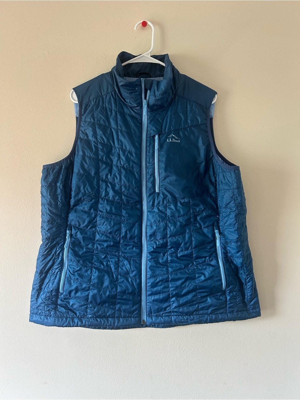 L.L. Bean Women's Quilted Vest in Deep Teal Blue